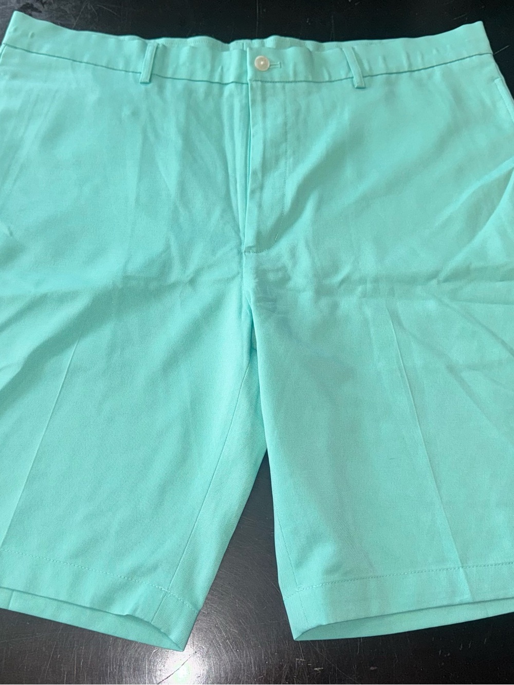 Walter Hagen Mint Green Flat-Front Men's Golf Shorts
